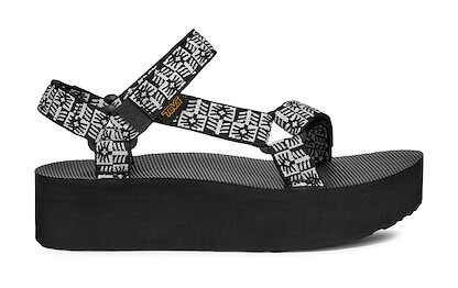 Teva Women's Flatform Universal Sandal Crafted Floral Black/Grey - 1008844-CFTD