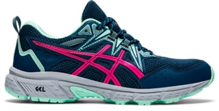 ASICS Women's Gel-Venture 8 Running Shoes Mako Blue/Pink Glo - 1012B230-400