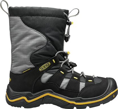 KEEN Unisex Big Kids' Winterport II Waterproof Boot Black/Gargoyle - 1015248