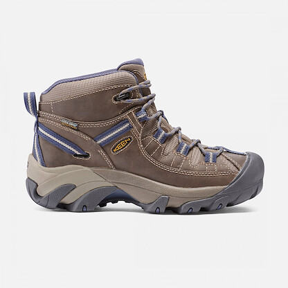 KEEN Women's Targhee II Mid Waterproof Hiking Boot Goat/Crown Blue - 1016581