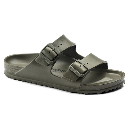 BIRKENSTOCK Women's Arizona Essentials EVA Sandal Khaki (narrow width) - 1019152