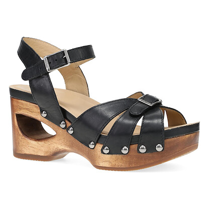 Dansko Women's Alanna Sandal Black Calf - 10202101500