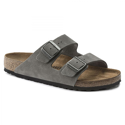 BIRKENSTOCK Men's Arizona Desert Buck Whale Gray Nubuck (regular width) - 1020752