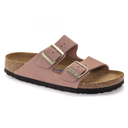 BIRKENSTOCK Women's Arizona Soft Footbed Old Rose Nubuck (regular width) - 1024199