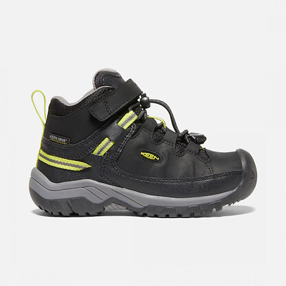 KEEN Unisex Little Kids' Targhee Waterproof Boot Black/Steel Grey - 1026297