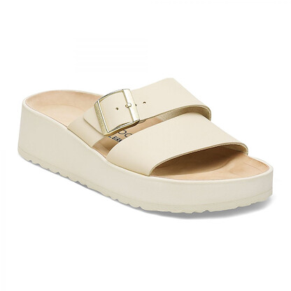 Papillio by BIRKENSTOCK Women's Almina Ecru Leather (narrow width) - 1026906