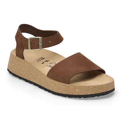 Papillio by BIRKENSTOCK Women's Glenda Dark Tea Nubuck (narrow width) - 1028378