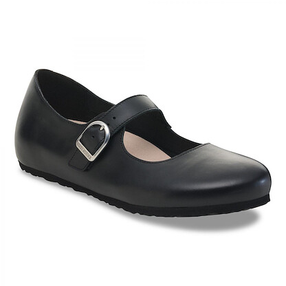 BIRKENSTOCK Women's Santa Clarita Black Leather (narrow width) - 1030709