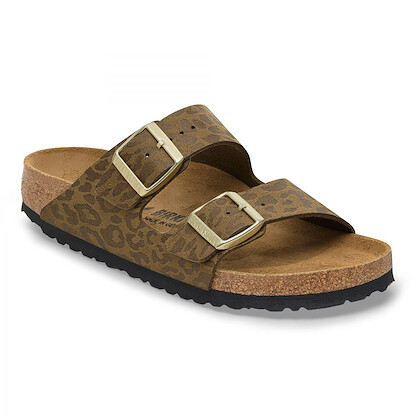 BIRKENSTOCK Women's Arizona Leo Khaki Synthetic (narrow width) - 1030586