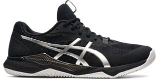 ASICS Men's Gel-Tactic Volleyball Shoes Black/Pure Silver - 1071A065-003