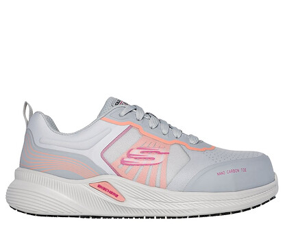 SKECHERS WORK Women's Carbix - Niyla Nano Composite Toe EH Work Shoe Gray/Multi - 108196-GYMT