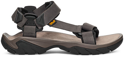 Teva Men's Terra Fi 5 Universal Leather Sandal Dark Gull Grey - 1099442-DGGR