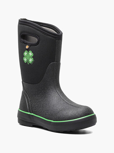 BOGS Kids' Classic II 4-H Insulated Rainboots Black - 72946-001