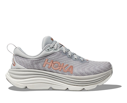 HOKA Women's Gaviota 5 Wide Running Shoe Harbor Mist/Rose Gold - 1134235-HMRG