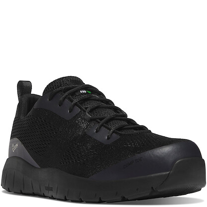 DANNER WORK Men's 3" Run Time 3 Composite Toe ESD Athletic Work Shoe Black - 12382