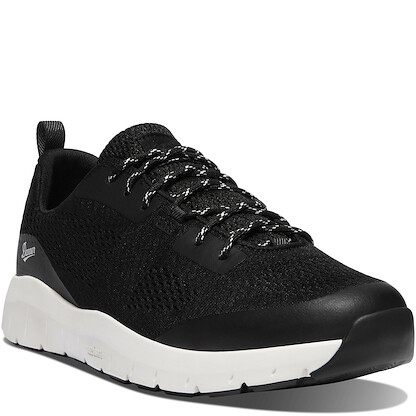 DANNER WORK Men's 3" Run Time Soft Toe ESD Work Shoe Black/White - 12391