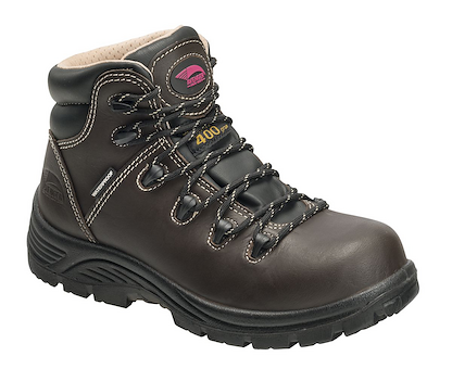 Avenger Women's 6" Framer Composite Toe EH Insulated Waterproof Work Boots Brown - A7130