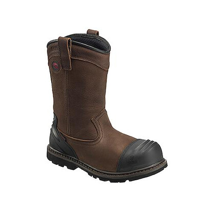 Avenger Men's Wellington Carbon Toe Waterproof Work Boots Brown - A7876