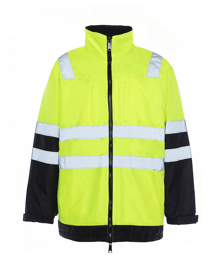 Utility Pro Men's Hi-Vis Arctic 3-in-1 Jacket Black/Yellow - UHV821