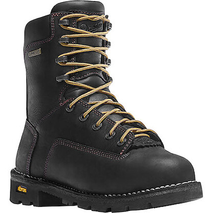 DANNER WORK Men's 8" Gritstone Alloy Toe Waterproof Work Boot Black - 14222