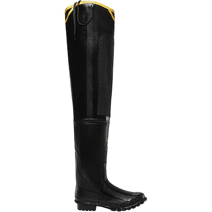 LACROSSE WORK Men's 32" Premium Hip Boot Soft Toe EH Waterproof Work Boot Black - 00152030