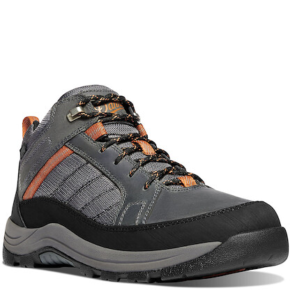DANNER WORK Men's 4.5" Riverside Soft Toe EH Waterproof Work Shoe Gray/Orange - 15341