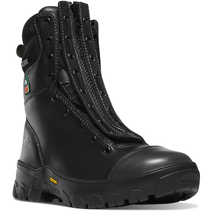 DANNER WORK Men's 8" Modern Firefighter Composite Toe Waterproof Pathogen Resistant Work Boot Black - 18051