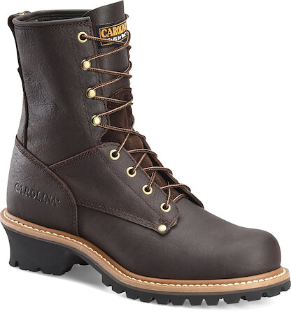 CAROLINA Men's 8" Elm Steel Toe Logger Work Boot Brown - 1821