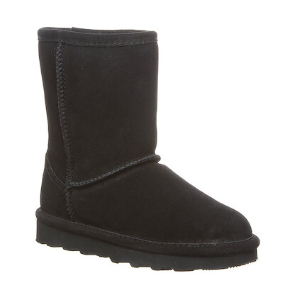 BEARPAW Youth Girls' Elle Zipper Boot Black - 1962Y-011