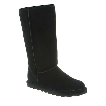 BEARPAW Women's Elle Tall 12" Suede Boot Black - 1963W-011