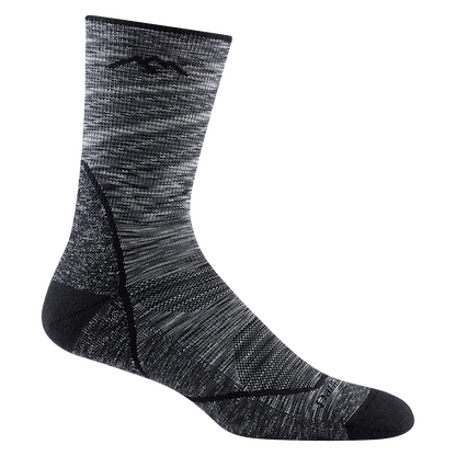Darn Tough Men's Light Hiker Micro Crew Lightweight with Cushion Hiking Sock Space Gray - 1972-SPACE GRAY