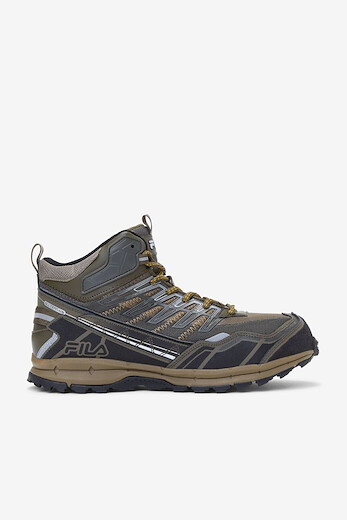FILA WORK Men's Hail Storm 3 Mid Composite Toe Work Boot Walnut/Mahogany Brown/Gold Fusion - 1JM00121-248