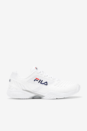 FILA Men's Axilus 2 Energized Running Shoe White/White/Fila Navy - 1TM00615-147