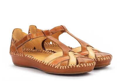 Pikolinos Women's Puerto Vallarta T-Strap Sandal Brandy - 655-0732C5-BRANDY-BL