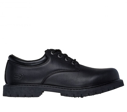 SKECHERS WORK Men's Cottonwood - Cantix Soft Toe EH Slip Resistant Work Shoe Black - 200251-BLK