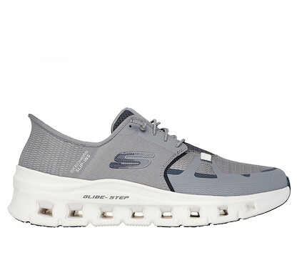 SKECHERS WORK Men's Slip-Ins Glide-Step Pro Soft Toe EH Slip Resistant Slip-On Work Shoe Grey/Charcoal - 200337-GYCC