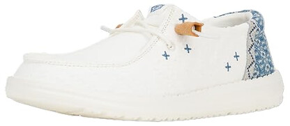 Hey Dude Women Wendy Crafted Boho White 5 Medium