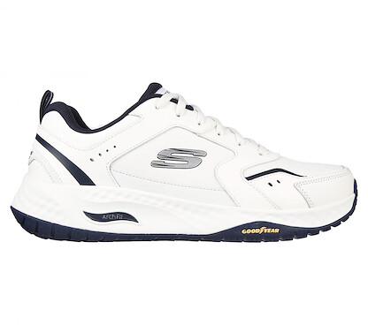 Skechers Men's Arch Fit Multi Sport Athletic Shoes White/Navy - 232371-WNV
