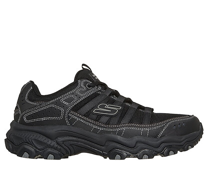 Skechers Men's Stamina All-Terrain - Afterburn Legacy Outdoor Shoe Black/Black - 237829-BBK