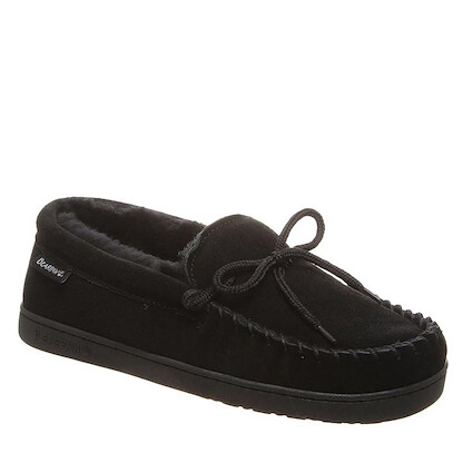 BEARPAW Men's Moc II Wide Slipper Black - 2382M-001