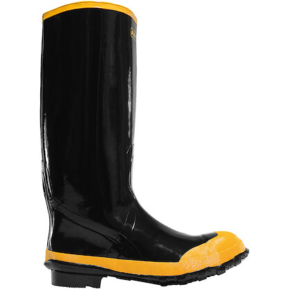 LACROSSE WORK Men's 16" Economy Knee Steel Toe Waterproof Work Boot Black - 24009043