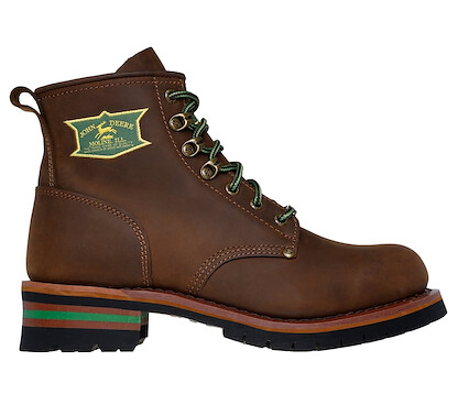 Skechers x John Deere Men's 6" Cascades Soft Toe Boot Brown - 256008-CDB