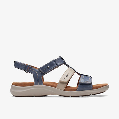 Clarks Women's Kitly Step Sandal Denim Combi - 26170990