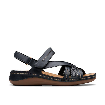 Clarks Women's Cecily Strap Sandal Black Combination - 26181423
