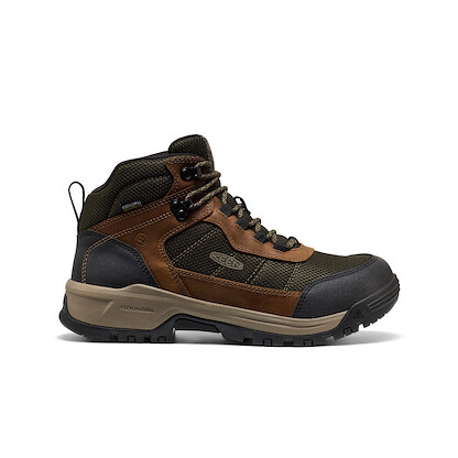 KEEN Utility Men's Skokie Waterproof SR Eh HR Soft Toe Work boot Forest Night/black - 1031292