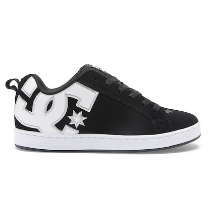 DC Shoes Women's Court Graffik Shoes Black/White Stencil - 300678-BWS
