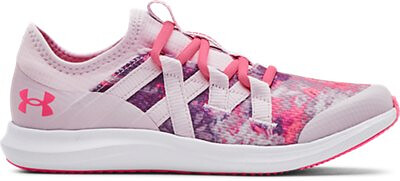 Under Armour Girls' Pre-School UA Infinity 3 Running Shoes Cool Pink/White/Cerise - 3023404-602