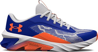 Under Armour Boys' Grade School UA Charged Scramjet 4 Running Shoes Royal/Halo Gray/Blaze Orange - 3024208-404