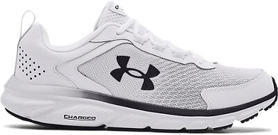 Under Armour Men's UA Charged Assert 9 Running Shoes White/White/Black - 3024590-108