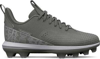Under Armour Unisex Kids' Harper 7 Low Juniors TPU Baseball Cleat Baseball Gray/Baseball Gray/White - 3025596-101